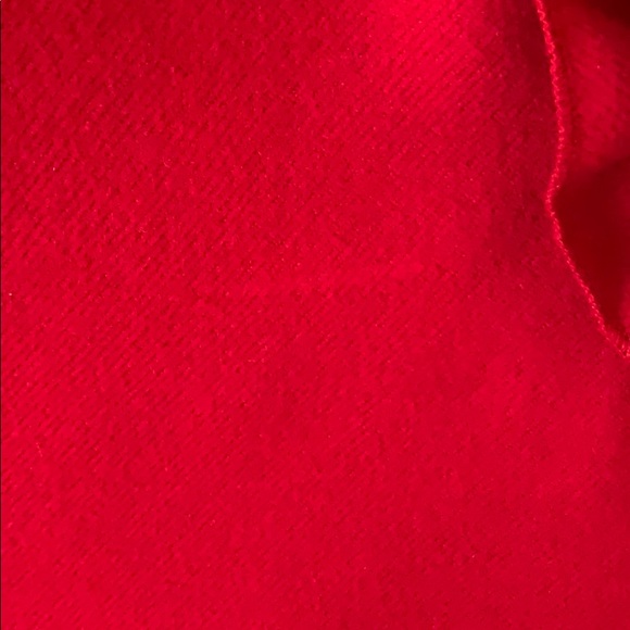 Girl’s Red Rosette Sleeve Dress - Picture 5 of 7